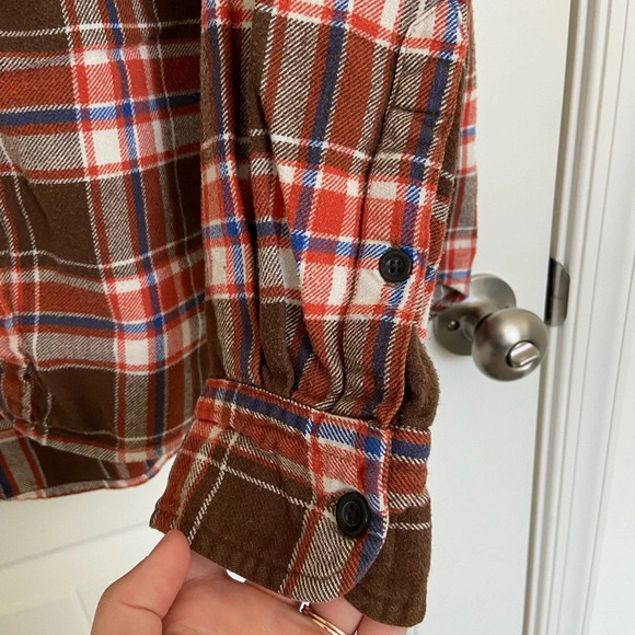 EUC |‎ Urban Pipeline men’s plaid heavy flannel — large - Picture 4 of 5
